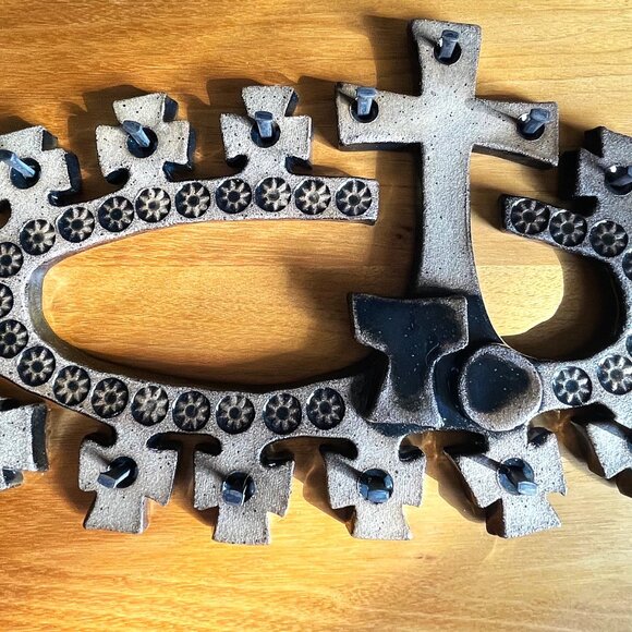 VTG Artisan Handmade Stoneware Pottery Last Supper Award Winning Religious Décor - Picture 8 of 16